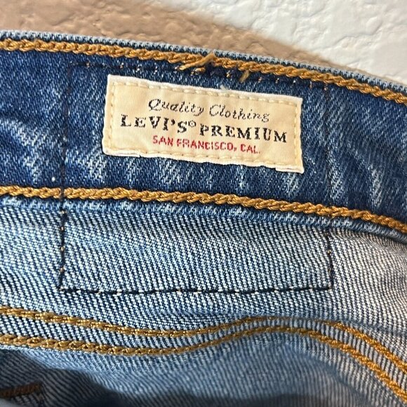 Levi's Wedgie Straight Jeans Button Fly 28 - Picture 11 of 13